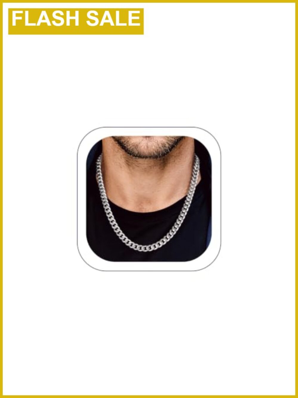 Miami Cuban Link Necklace 3mm Stainless Steel Chain for Men